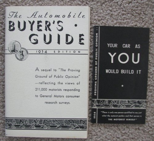 A lot of 2 items of General Motors ephemera [acquired at the 1933-34 Chicago World's Fair]