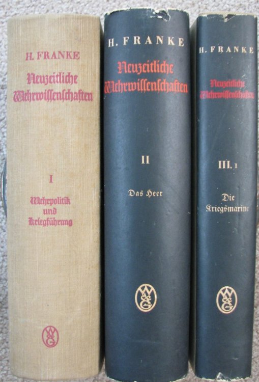 Handbuch der Neuzeitlichen Wehrwissenschaften (3 volume set) [Handbook of Modern Military Science]