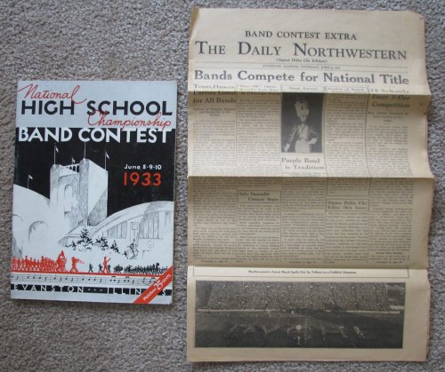 The Seventh Annual National High School Championship Band Contest, June 8-9-10 1933, Evanston, Illinois [program]