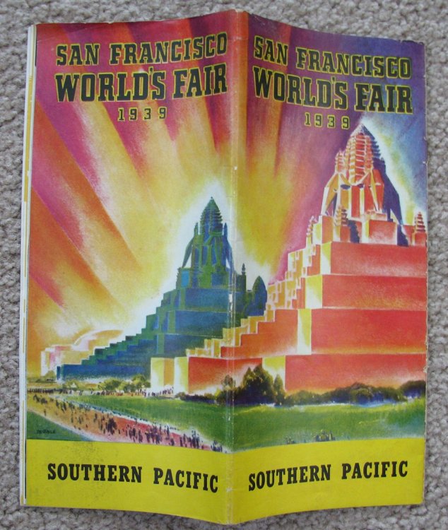 Treasure Island on San Francisco Bay, Golden Gate International Exposition February 18 to December 2, 1939 / San Fransisco World's Fair / Southern Pacific