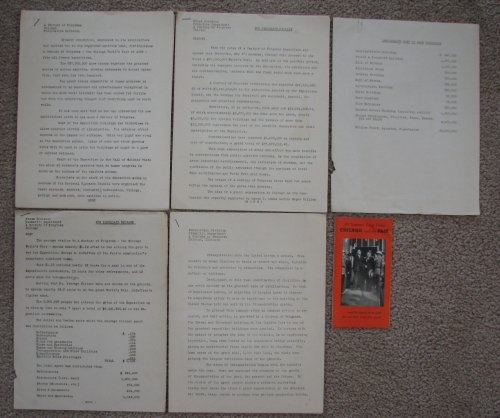 [Lot of Four] Press Releases related to the 1933-34 Chicago World's Fair [A Century of Progress] [ephemera]
