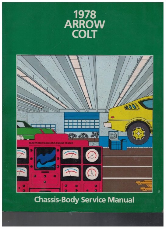 1978 Arrow Colt Chassis-Body Service Manual [Sub-Compact]
