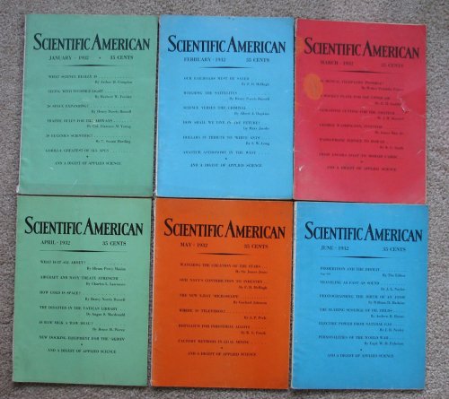 Scientific American magazine, 1932 [6 issues of Volume 146; includes the January through June issues]
