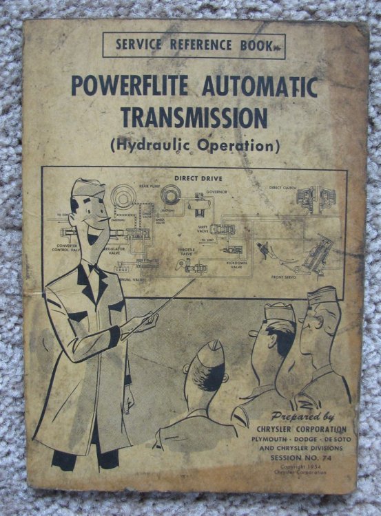 Powerflite Automatic Transmission (Hydraulic Operation): Service Reference Book [Small Booklet]