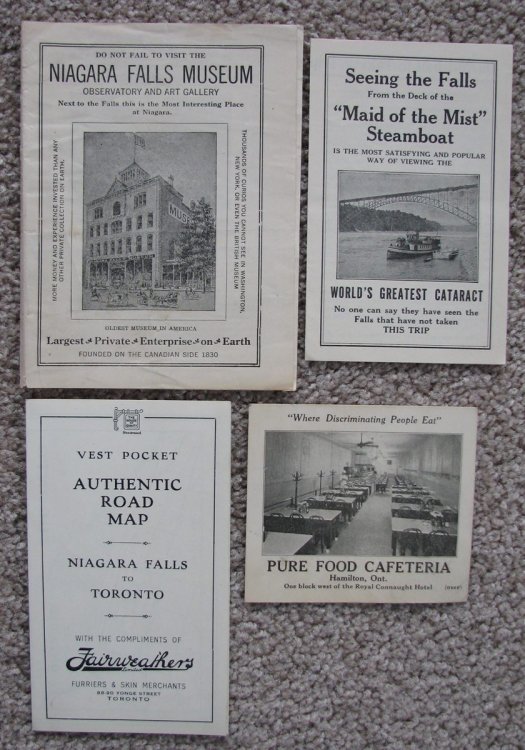 Lot of 4 Items of ephemera related to the Niagara Falls area [circa 1920's] [Canada]