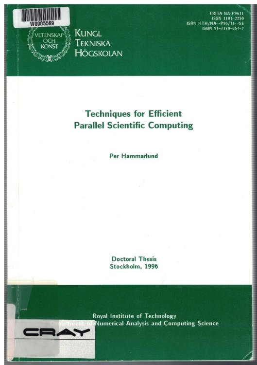 Techniques for Efficient Parallel Scientific Computing [Doctoral Thesis]
