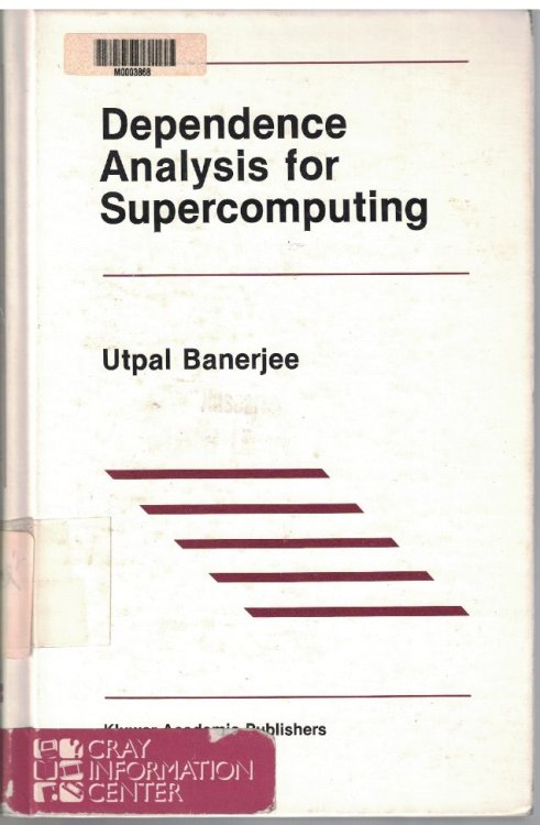 Image for Dependence Analysis for Supercomputing Dependence Analysis for Supercomputing