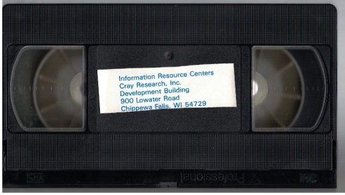 August 31, 1988 Supervisory Symposium [VHS Videotape] [Cray Research]