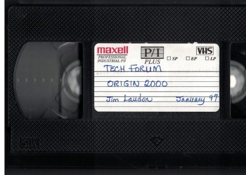 [Cray Research] Techncal Forum: Origin 2000 [VHS Videotape]