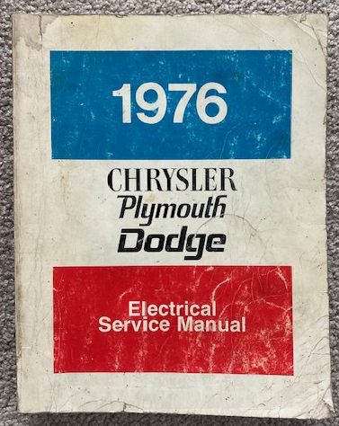 1976 Chrysler / Plymouth / Dodge Electrical Service Manual