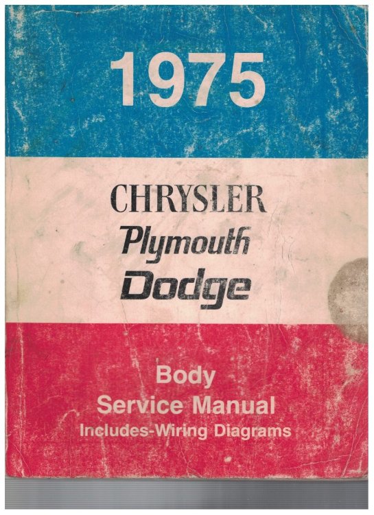 1975 Chrysler / Plymouth / Dodge Body Service Manual