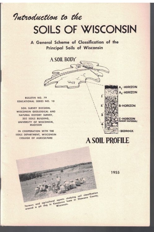 Intriduction to the Soils of Wisconsin [A General Scheme of Classification of the Principle Soils of Wisconsin]