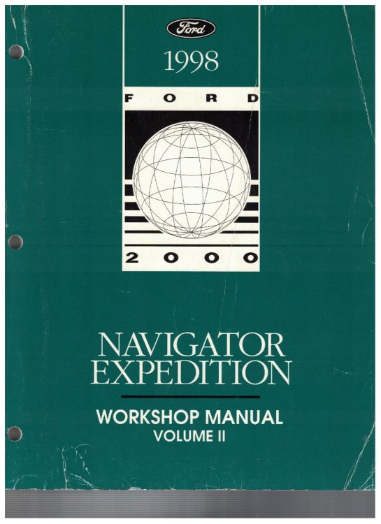 Ford 1998 [Lincoln] Navigator, [Ford] Explorer Workshop Manual, Volume II
