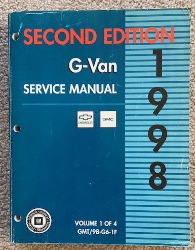 1998 G-Van - Chevrolet Express and GMC Savanna Service Manual (Volume 1 only) [Second Edition]