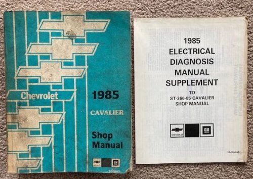 1985 Chevrolet Cavalier Shop Manual [original Service Manual, Plus Supplement]