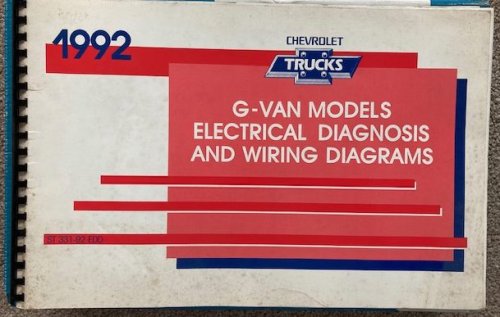 1992 Chevrolet Trucks, G-Van Models: Electrical Diagnosis and Wiring Diagrams Manual