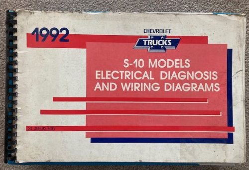 1992 Chevrolet Trucks, S-10 Models: Electrical Diagnosis and Wiring Diagrams Manual