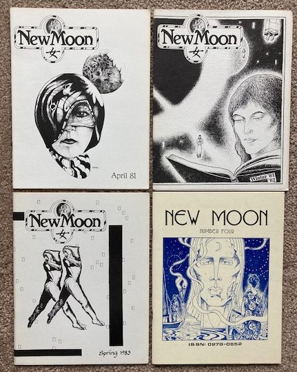 New Moon [Magazine/Fanzine]; 4 issues - Volume I, No. 1; Volume I, No. 2; Volume I, No. 3; and Volume I, No. 4