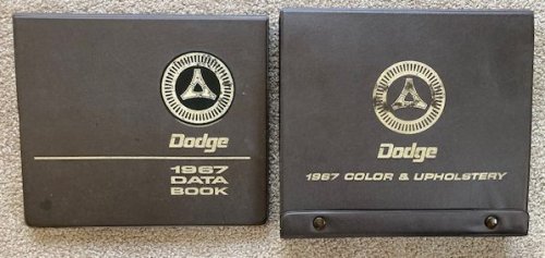 Dodge 1967 Data Book / Dodge 1967 Color & Upholstery