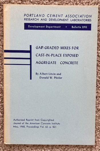 Gap-Graded Mixes for Cast-in-Place Exposed Aggregate Concrete