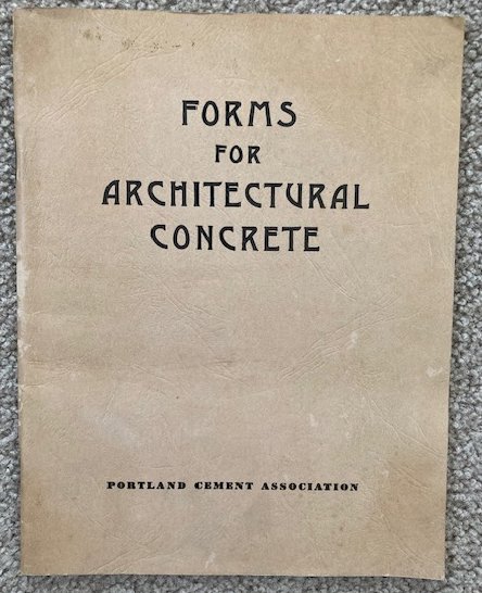 Forms for Architectutal Concrete [Portland Cement Association]