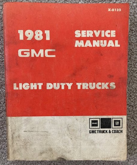 1981 [GMC Light Duty Truck (series 10-35) Chassis Service Manual