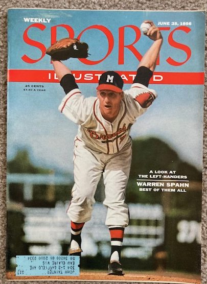 Sports Illustrated, June 25, 1956 [Warren Spahn cover]