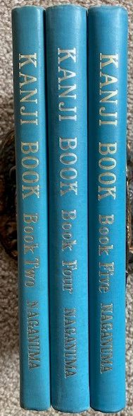 Kanji Book; 3 volumes, including Book Two, Book Four, and Book Five