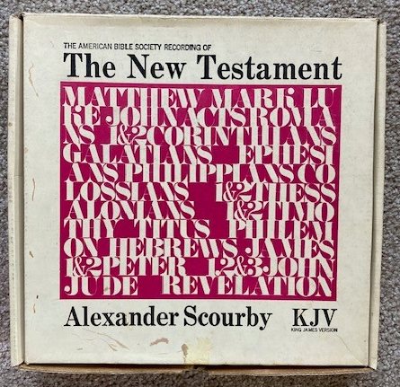 The American Bible Society Recording of The New Testament, King James Version (Vinyl) (15-record set)