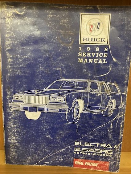 1988 Buick Electra & LeSabre Estate Wagons Service Manual (Final Edition)