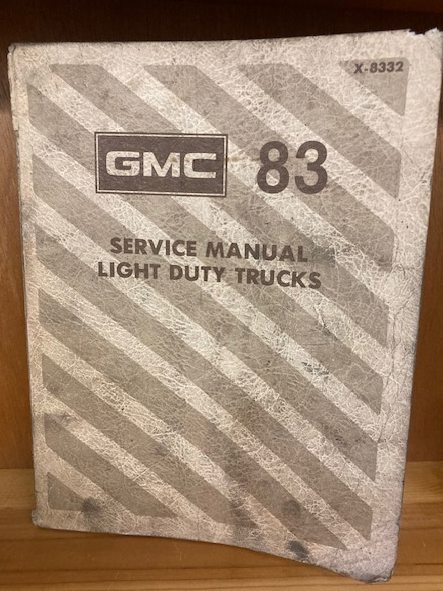 1983 GMC Light Duty Truck (Series 10-35) Shop Manual [Service Manual]