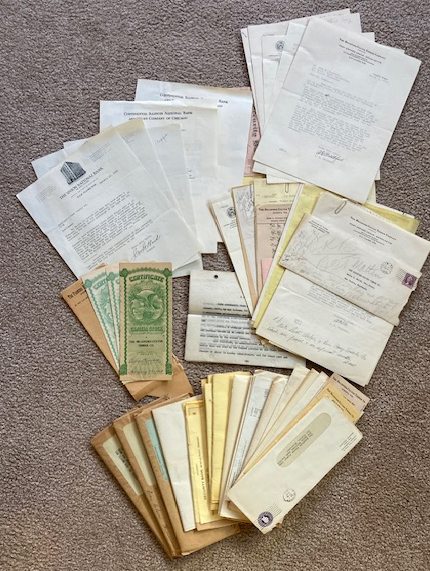 [Lot of] Documents Related to a defunct timber company in Eau Claire, Wisconsin [Depression Era]