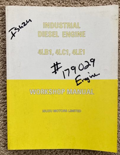 Industrial Diesel Engine 4LB1, 4LC1, 4LE1: Workshop Manual