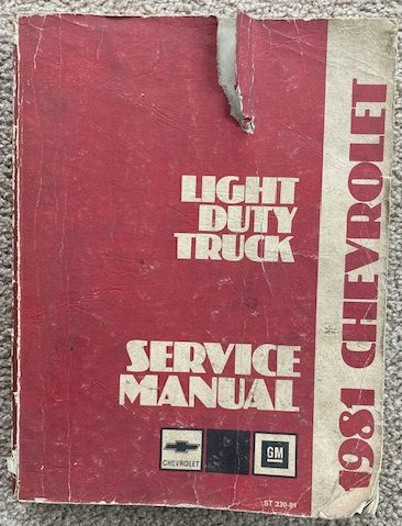 1981 Chevrolet Light Duty Truck (Series 10-35) Chassis Service Manual