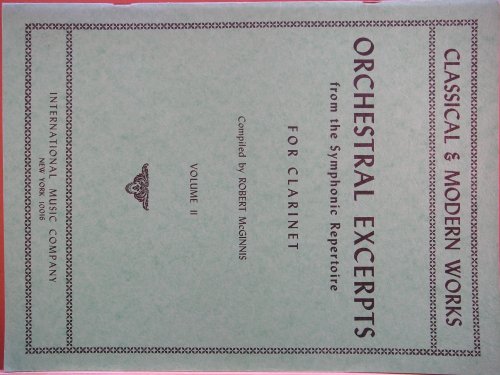 Orchestral Excerpts for Clarinet Vol. II
