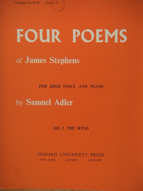 The Wind (No. 1 from Four Poems)