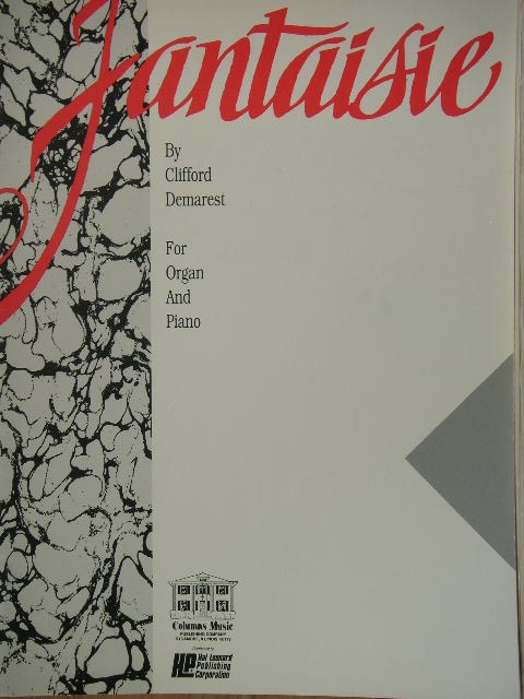 Fantasie for Organ and Piano duet