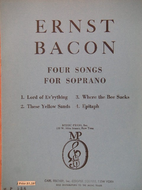 Four Songs for Soprano