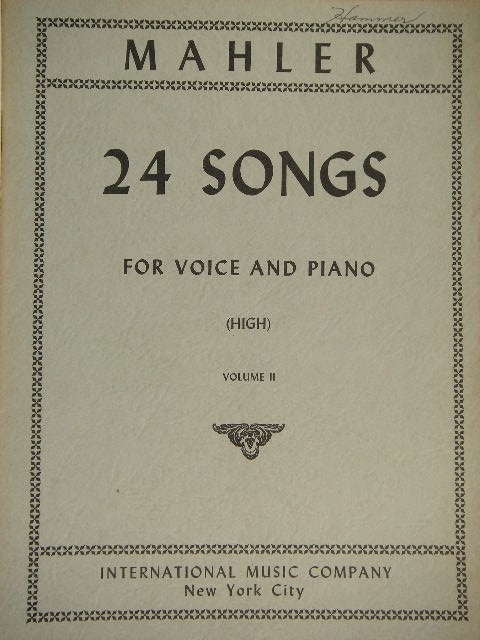 ALBUM: 24 Songs for High Voice and Piano, Volume II