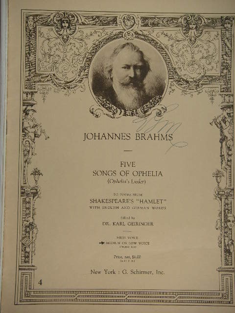 Five Songs of Ophelia