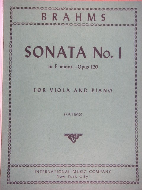 Sonata No. 1 in F minor Op. 120