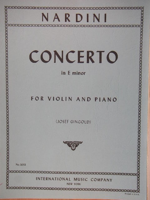 Concerto in E minor