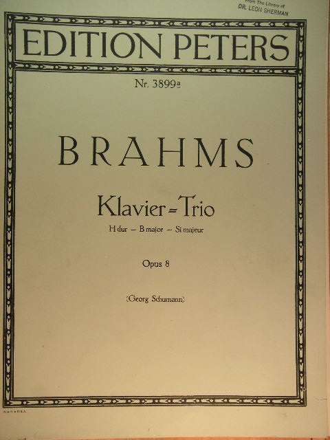 Klavier Trio en H dur, Op. 8