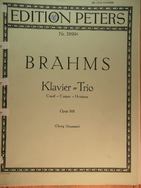 Piano Trio in C minor, Op. 101