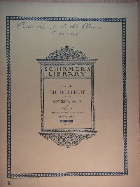 Concerto No. IX for Violin, Op. 104