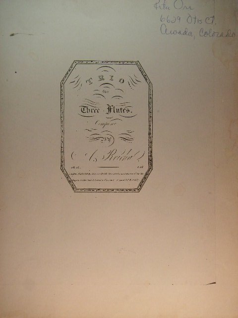 Trio for Three Flutes Op. 26