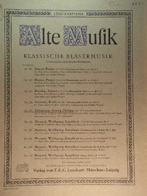 Ouverturen-Suite (for Wind Ensemble)