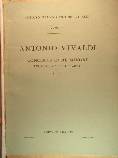 Violin Concerto in D-minor F I, No. 21