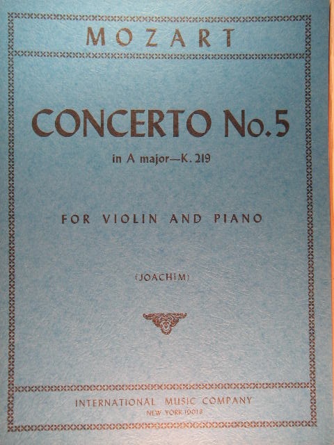 Violin Concerto No. 5 in A-major K 219