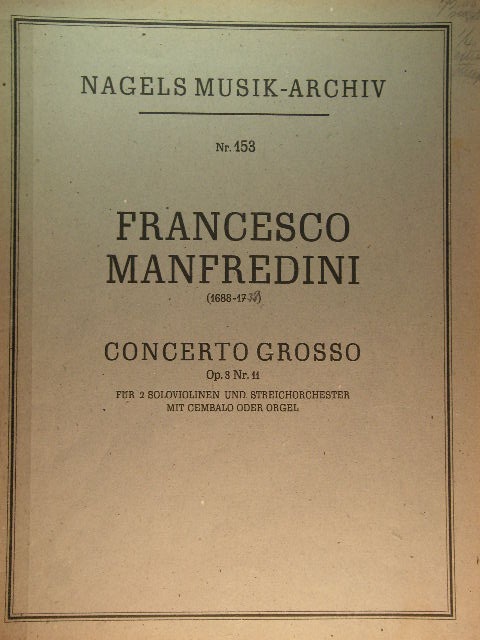 Concerto Grosso Op. 3 No. 11